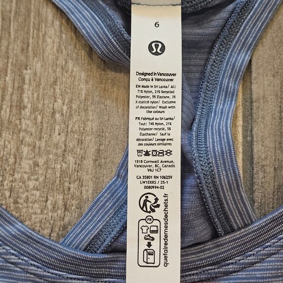 Lululemon Swiftly Tech Racerback Tank 2.0 Womens Size 6 Gym Run Athleisure - Picture 8 of 8